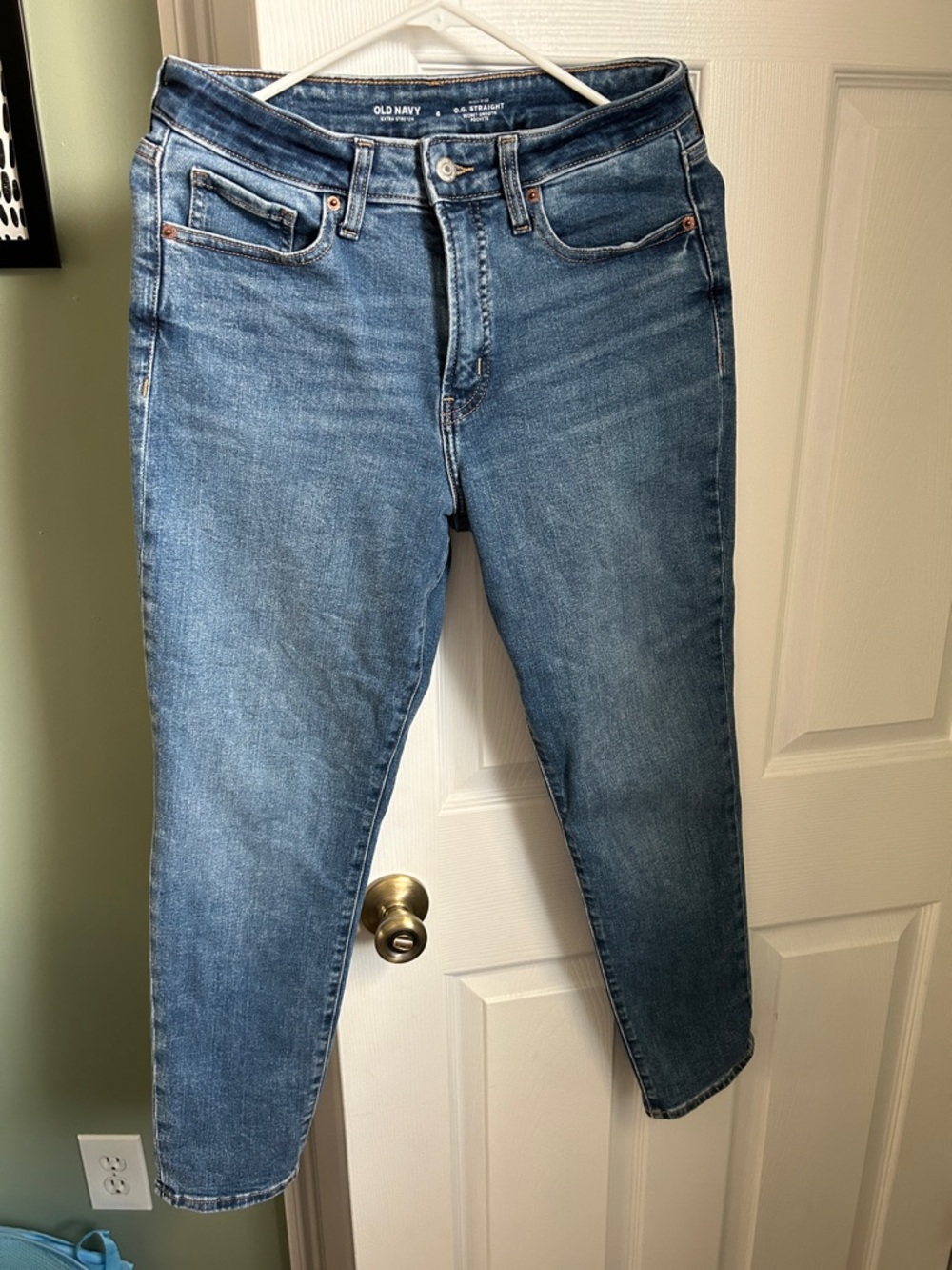 Old Navy high Rise OG Straight stretch Jeans - Women's medium wash